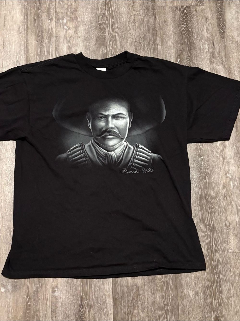 Vintage 00s Y2K Emiliano Zapata Viva T Shirt Black XL Mexican Chicano